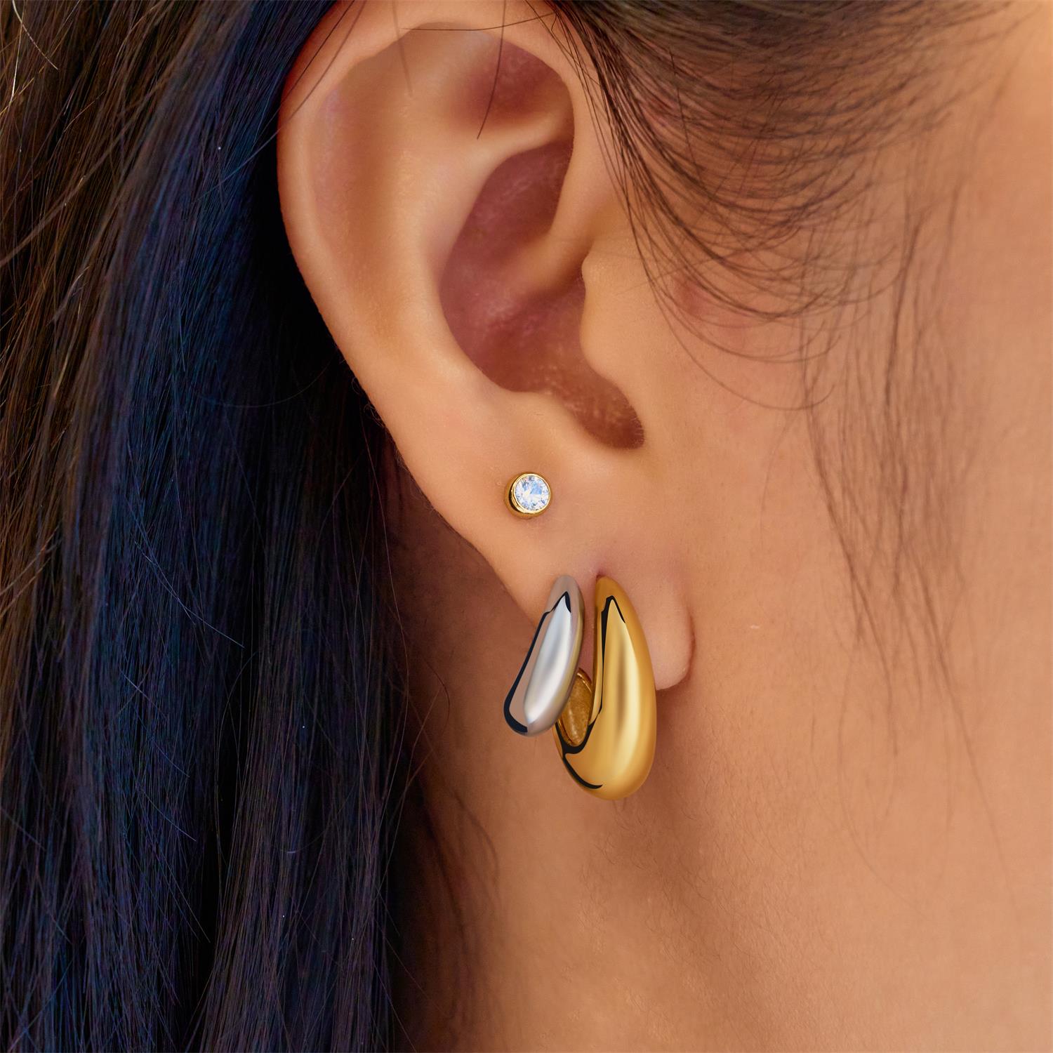 Ania Haie Tide Echo Two-Tone Dome korvakorut kaksiväriset