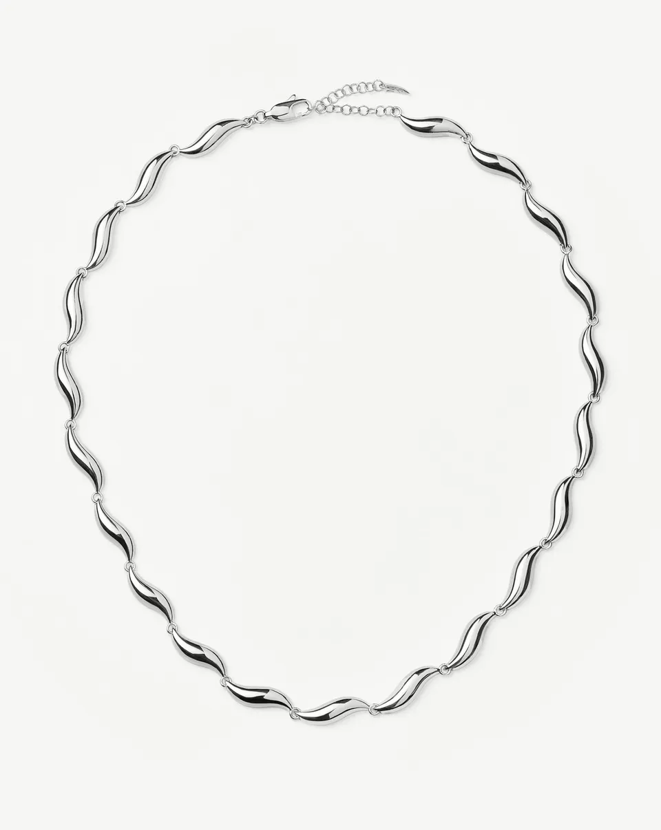 Missoma Savi Signature Link Chain kaulakoru hopeoitu