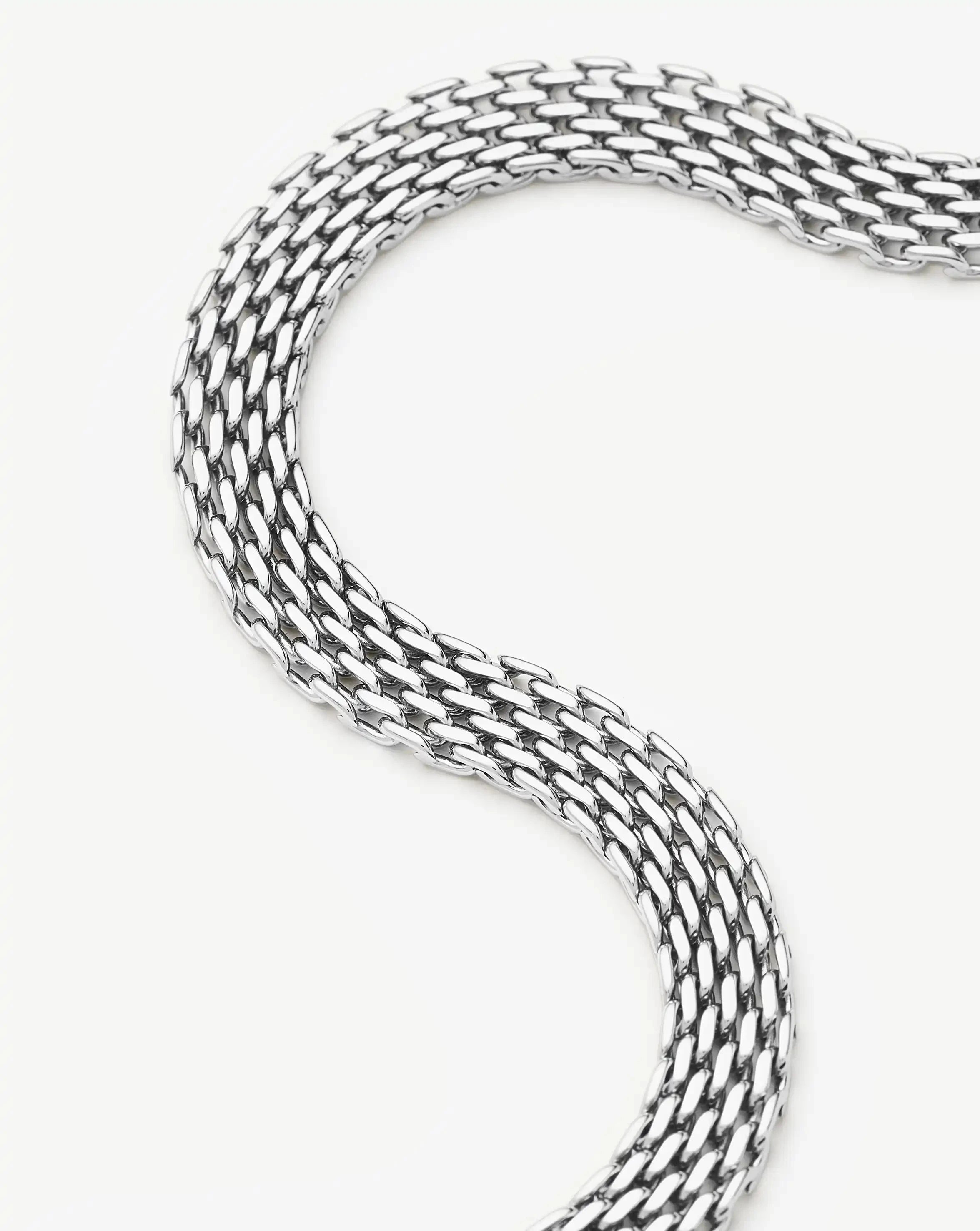 Missoma Heirloom Chain Choker kaulakoru platina 42 cm