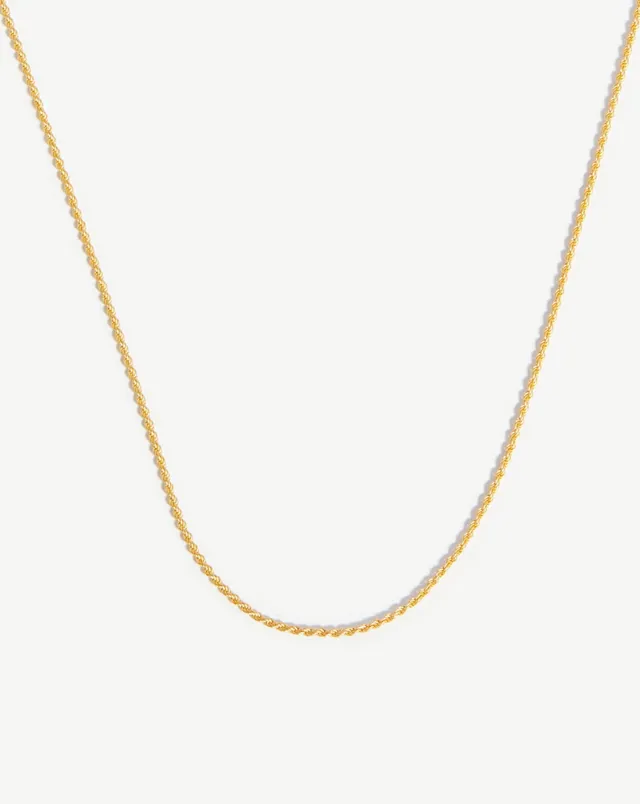 Missoma Medium Rope Chain kaulakoru kultavermeili 50cm