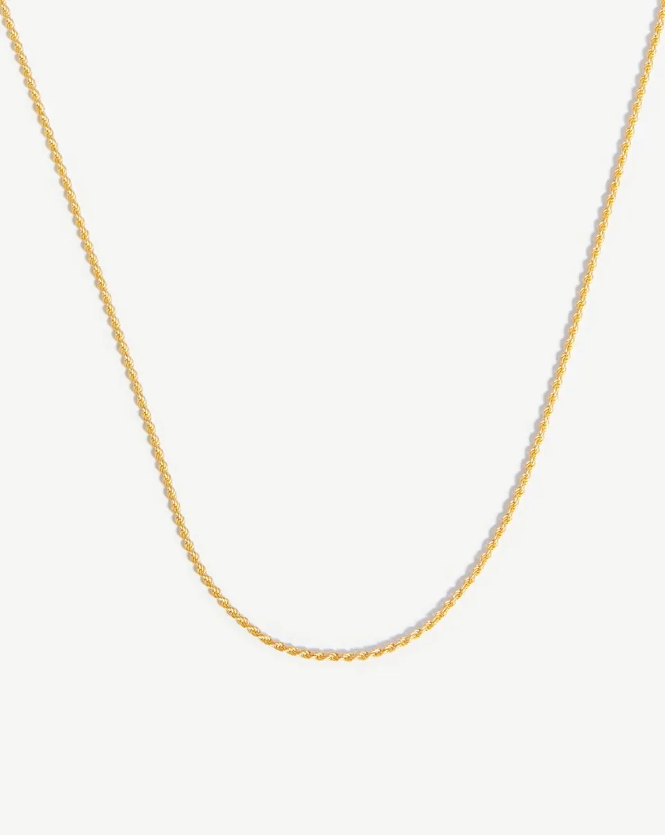 Missoma Medium Rope Chain kaulakoru kultavermeili 50cm