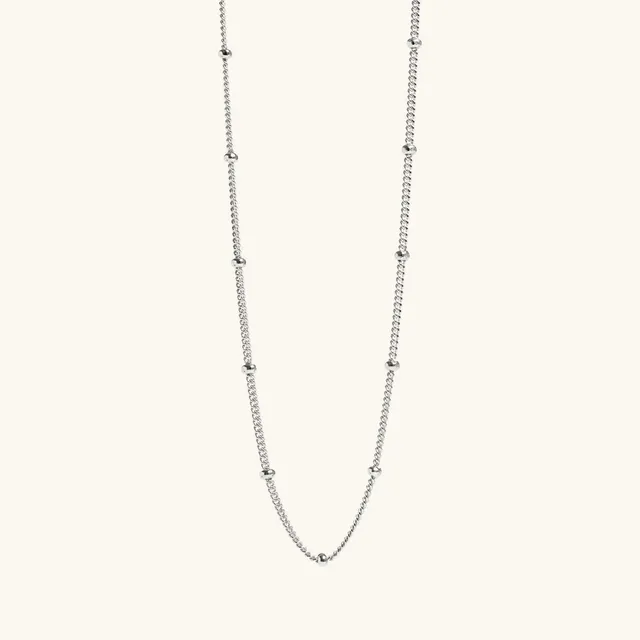 Muru Jewellery Bead Chain kaulakoru hopea 45 cm