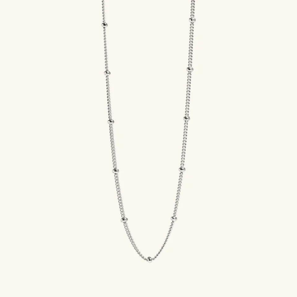Muru Jewellery Bead Chain kaulakoru hopea 45 cm