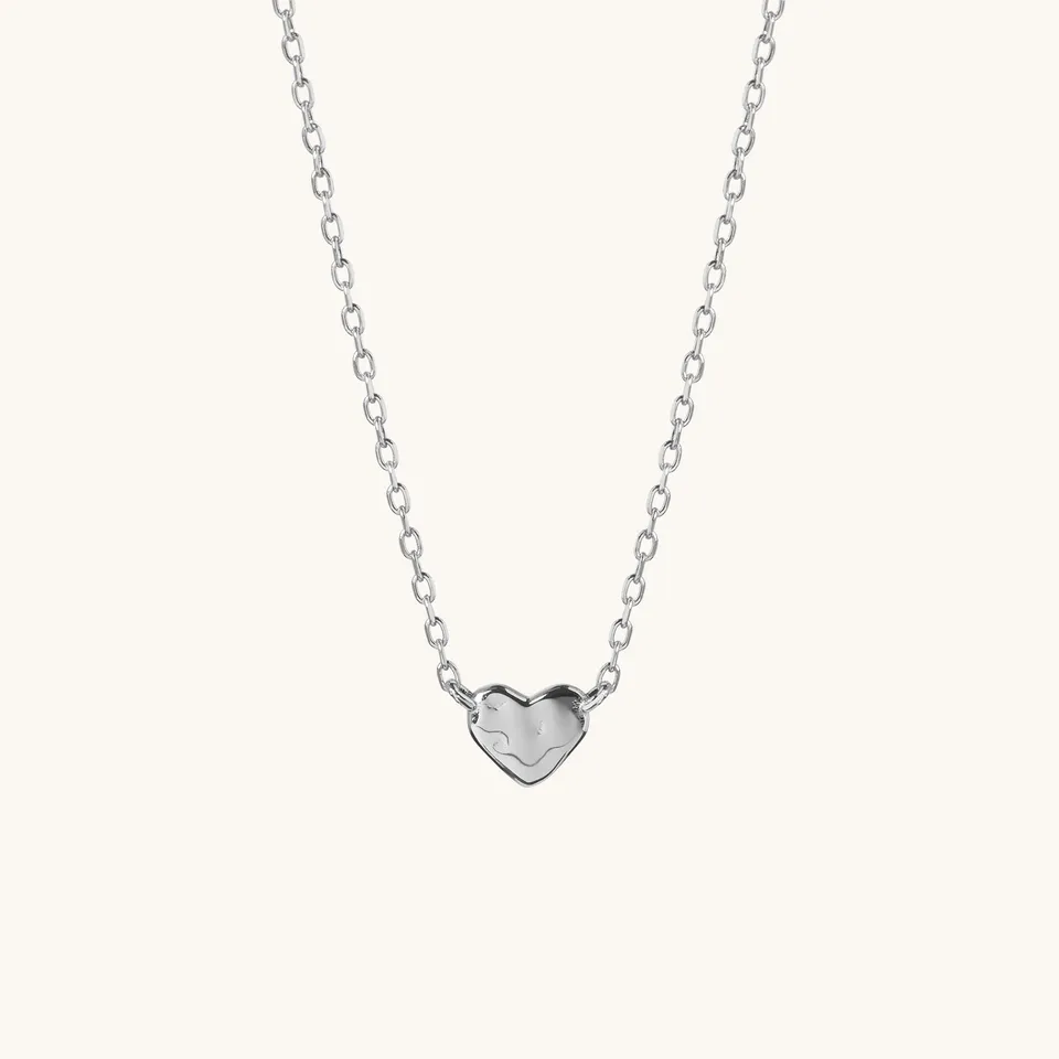 Muru Tiny Heart Necklace kaulakoru hopea sydän