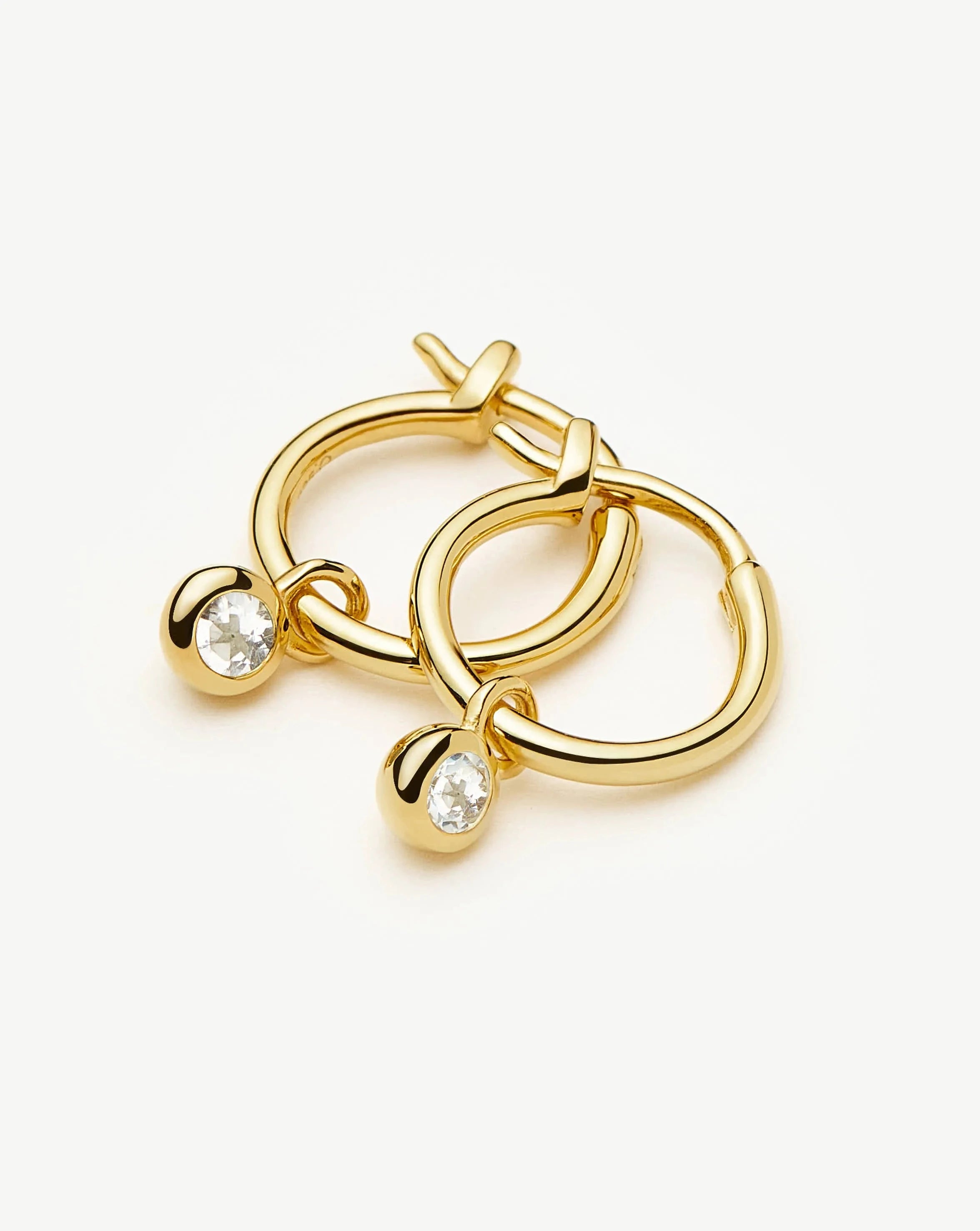 MISSOMA April Birthstone korvakorut kullattu kristalli