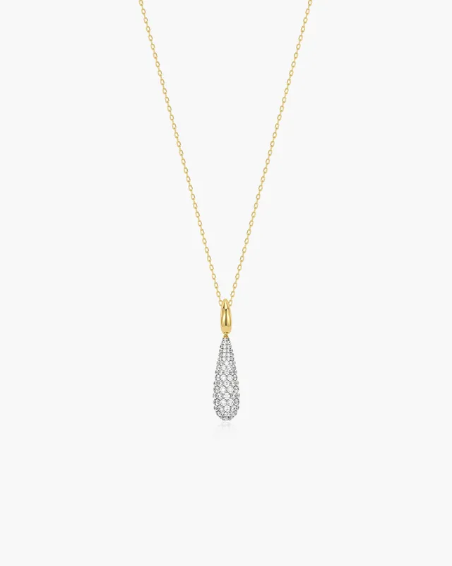 Ania Haie Pavé Statement Teardrop kaulakoru kulta