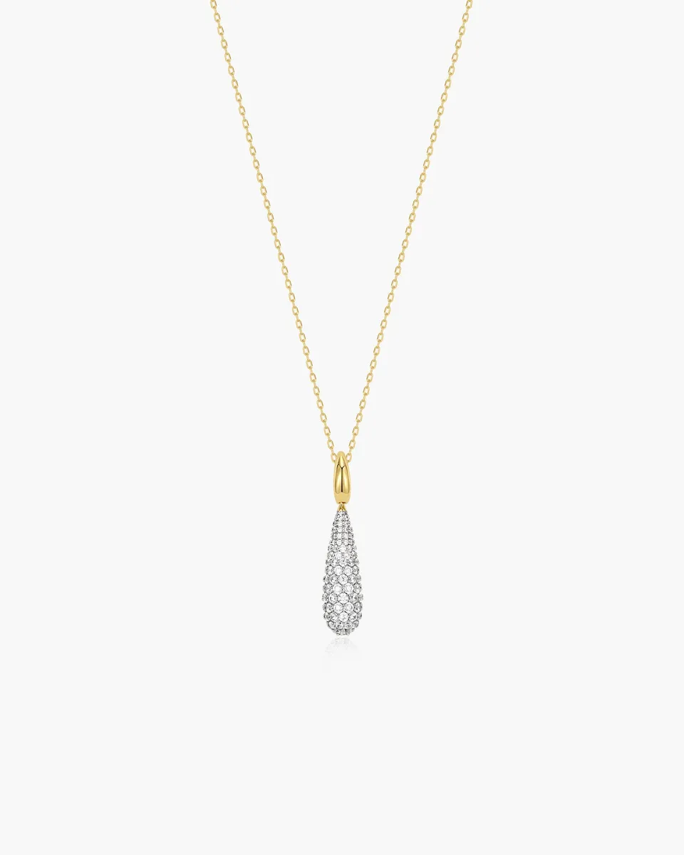 Ania Haie Pavé Statement Teardrop kaulakoru kulta