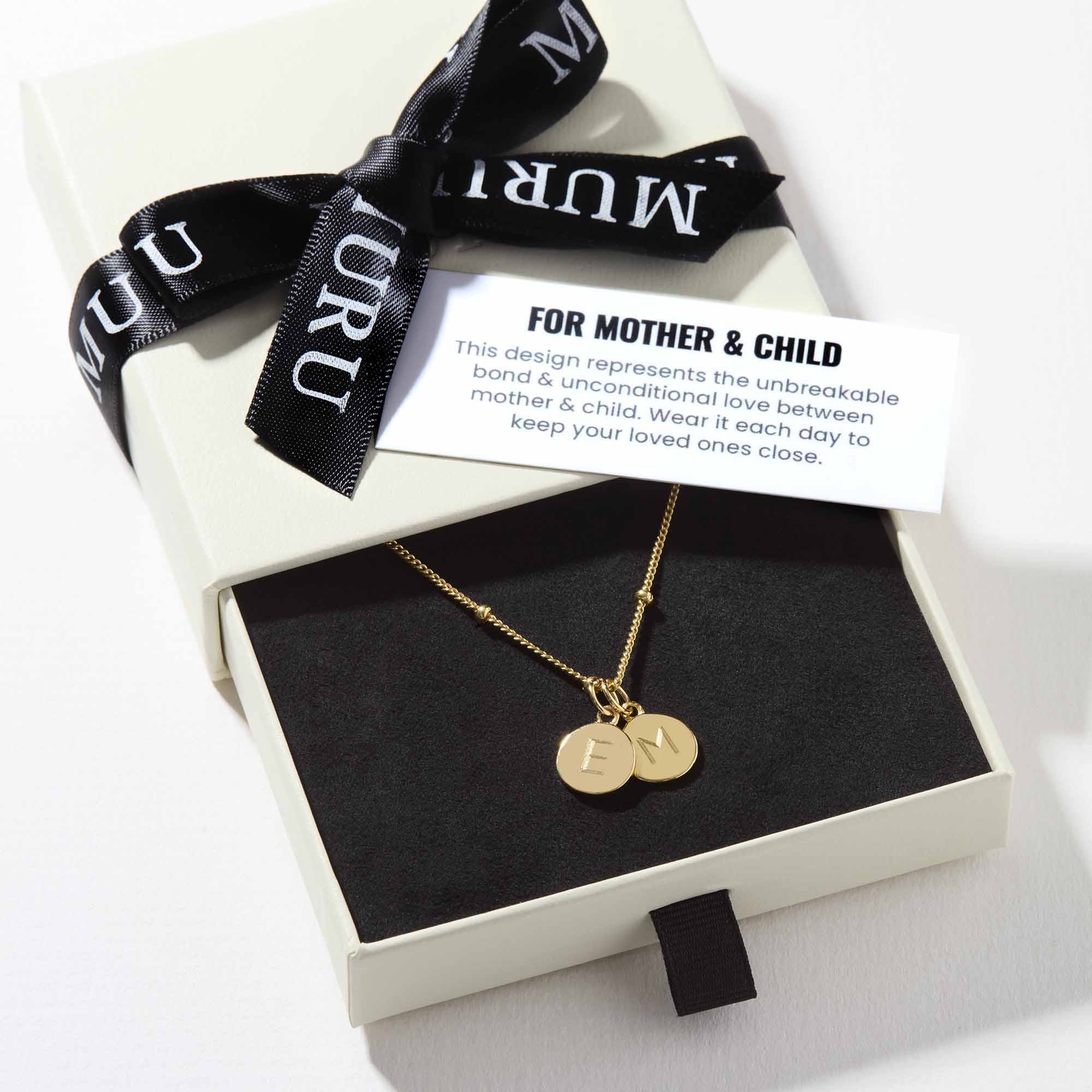 Muru Jewellery Mother and Child kaulakoru kulta 2 laattaa