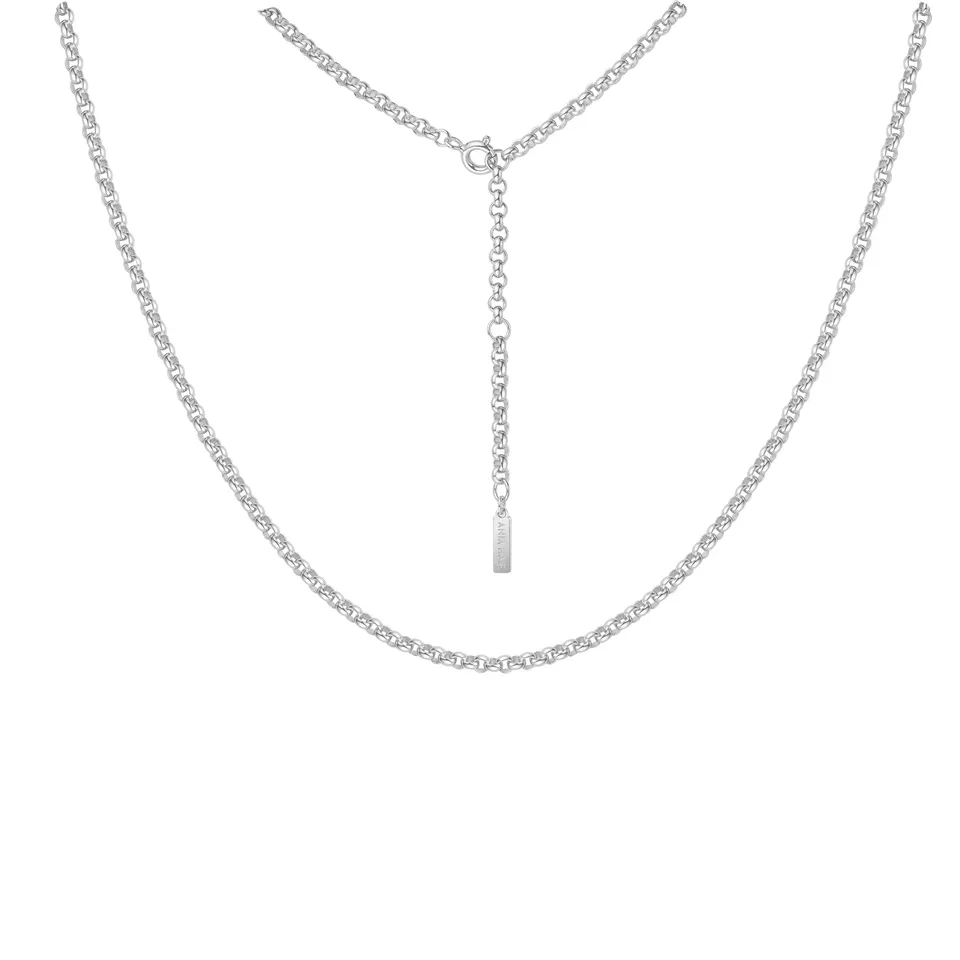 Ania Haie Vogue Maven Rolo Chain-kaulakoru hopea