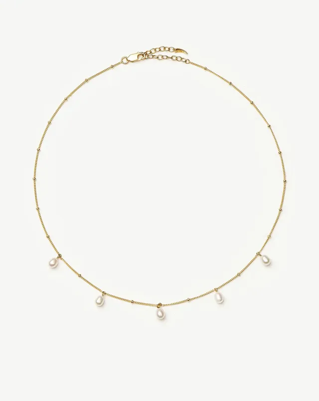 Missoma Baya Baroque choker kaulakoru kultavermeil helmi 42cm