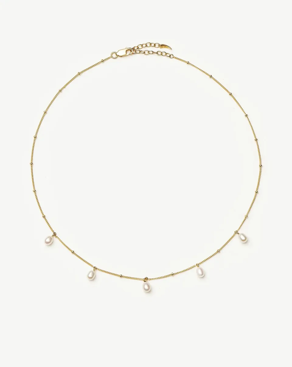 Missoma Baya Baroque choker kaulakoru kultavermeil helmi 42cm
