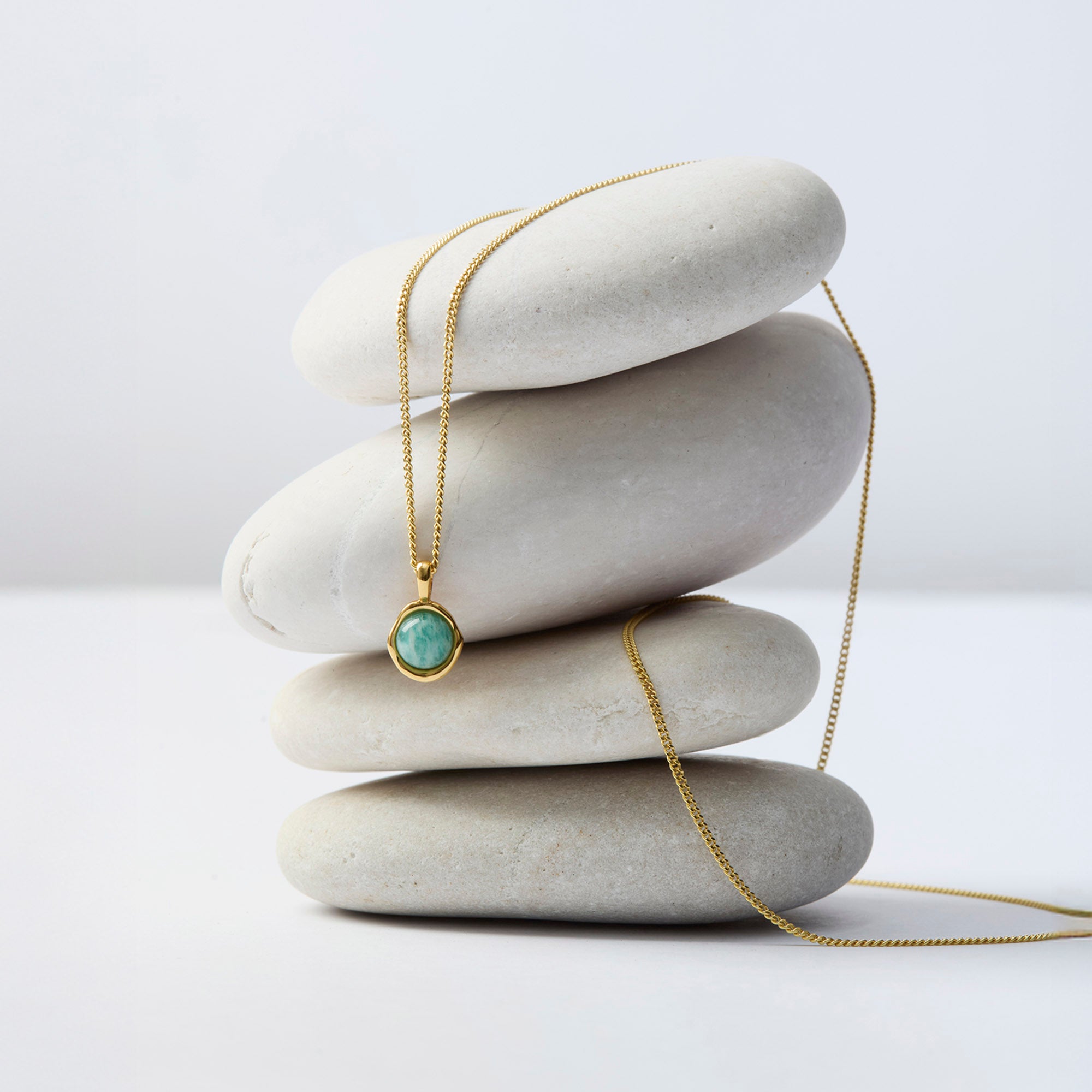 Muru Tiny Amazonite Necklace kaulakoru kulta amazoniitti