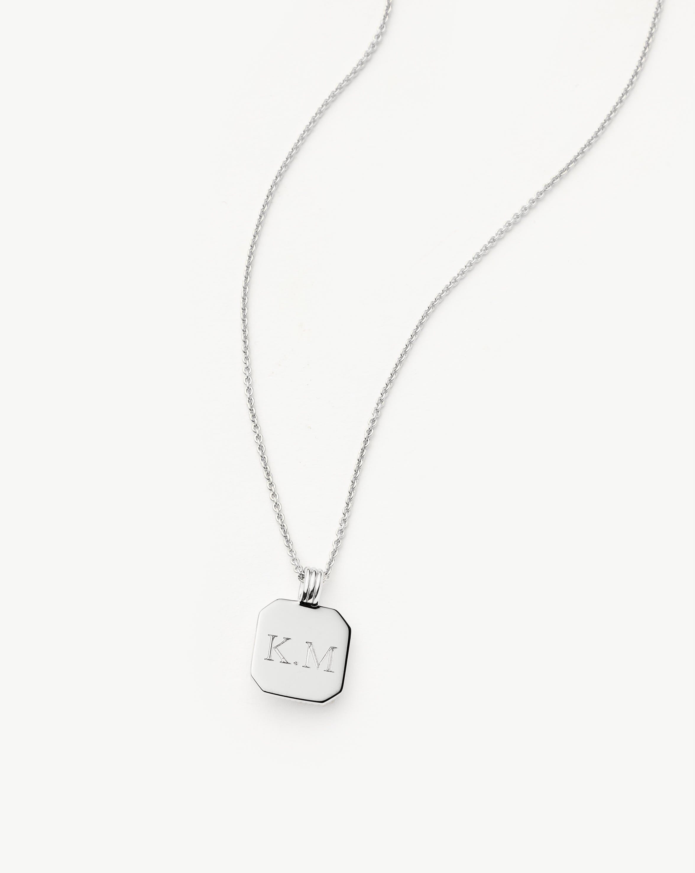 Missoma June Birthstone kaulakoru hopea kuukivi