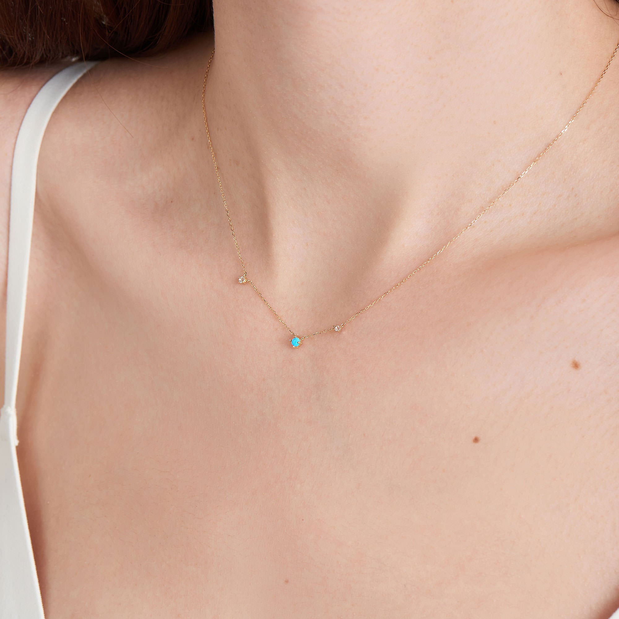 Ania Haie Turquoise Sapphire kaulakoru 14k kulta