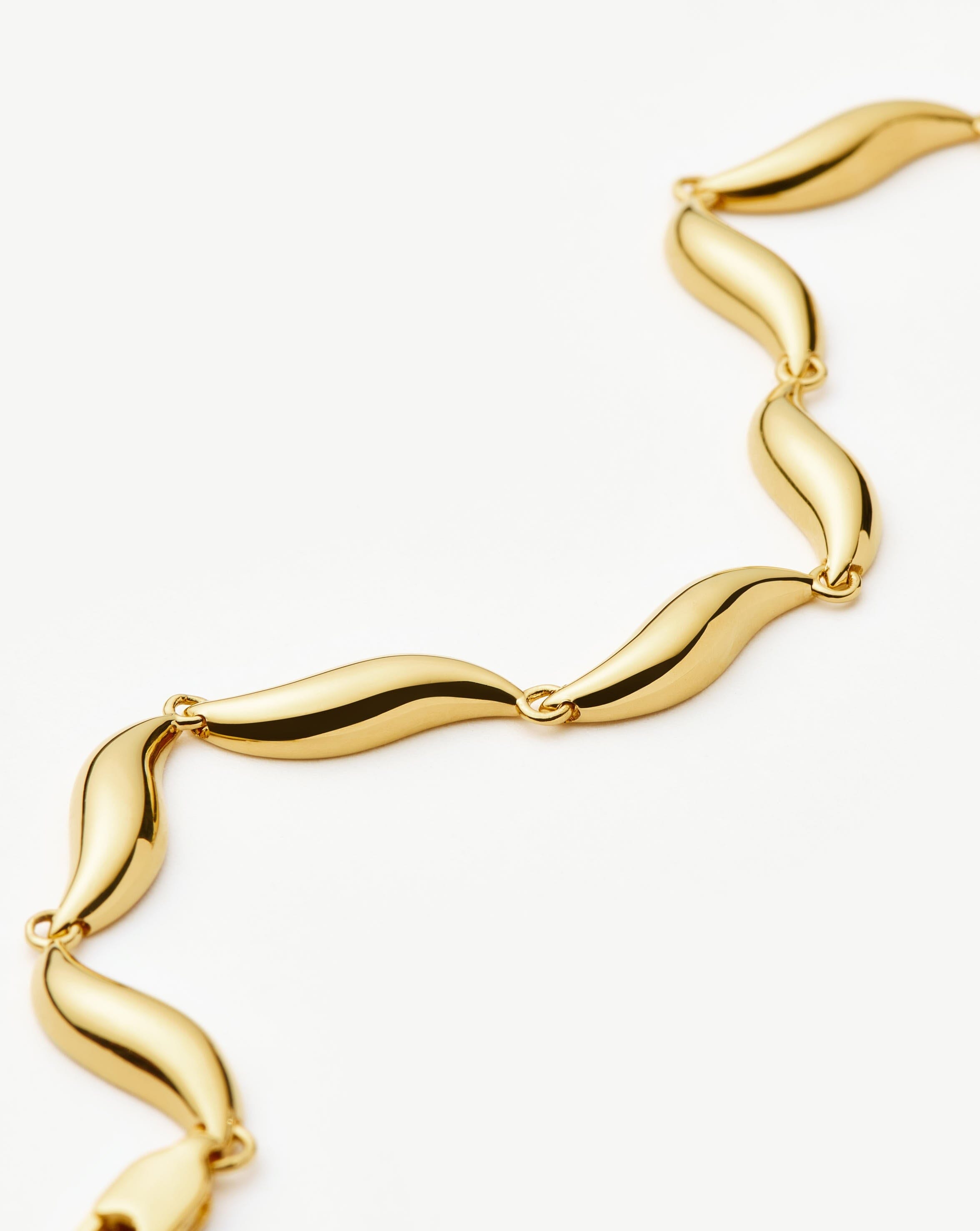 Missoma Savi Signature Link Chain rannekoru kulta 18,5 cm