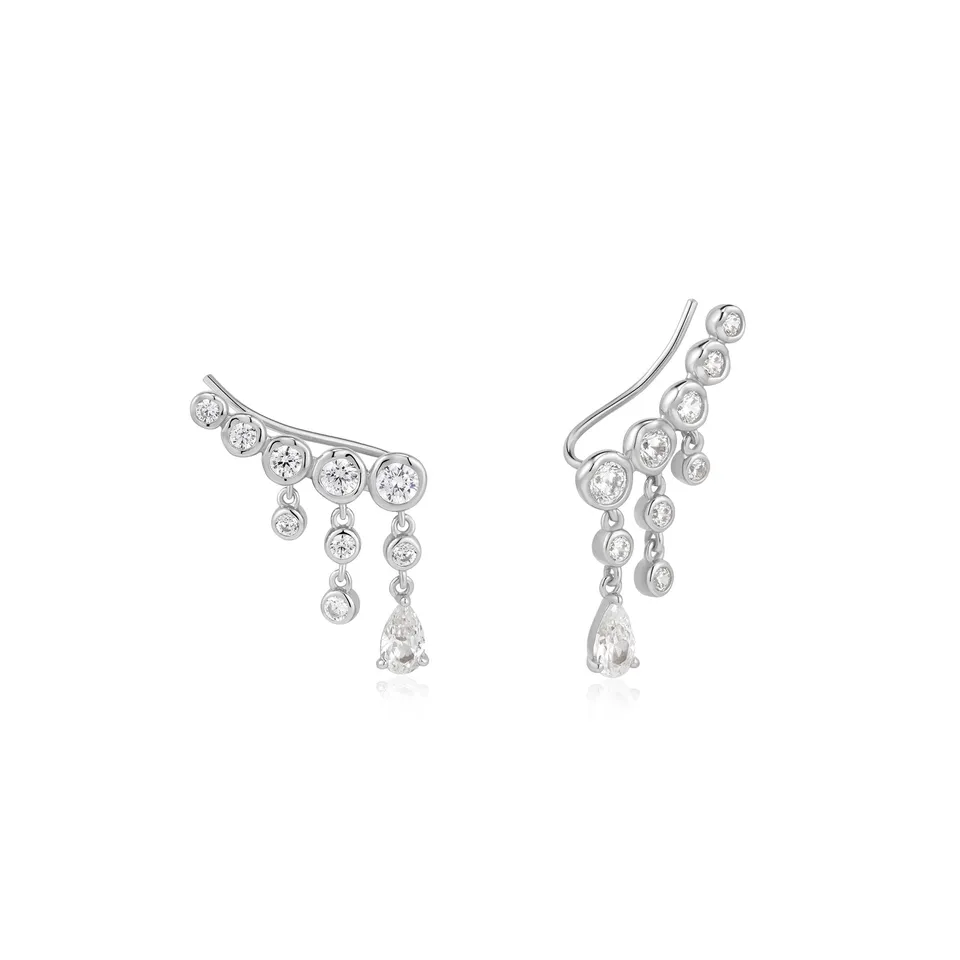 Ania Haie Starlit Drops Molten Cascade Bar korvakorut hopea