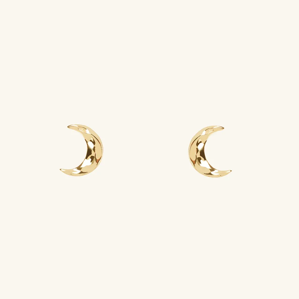 Muru Jewellery Moon nappikorvakorut kulta