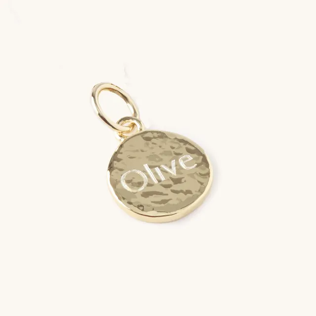 Muru Mini Hammered Disc kaulakoru kulta kaiverrus