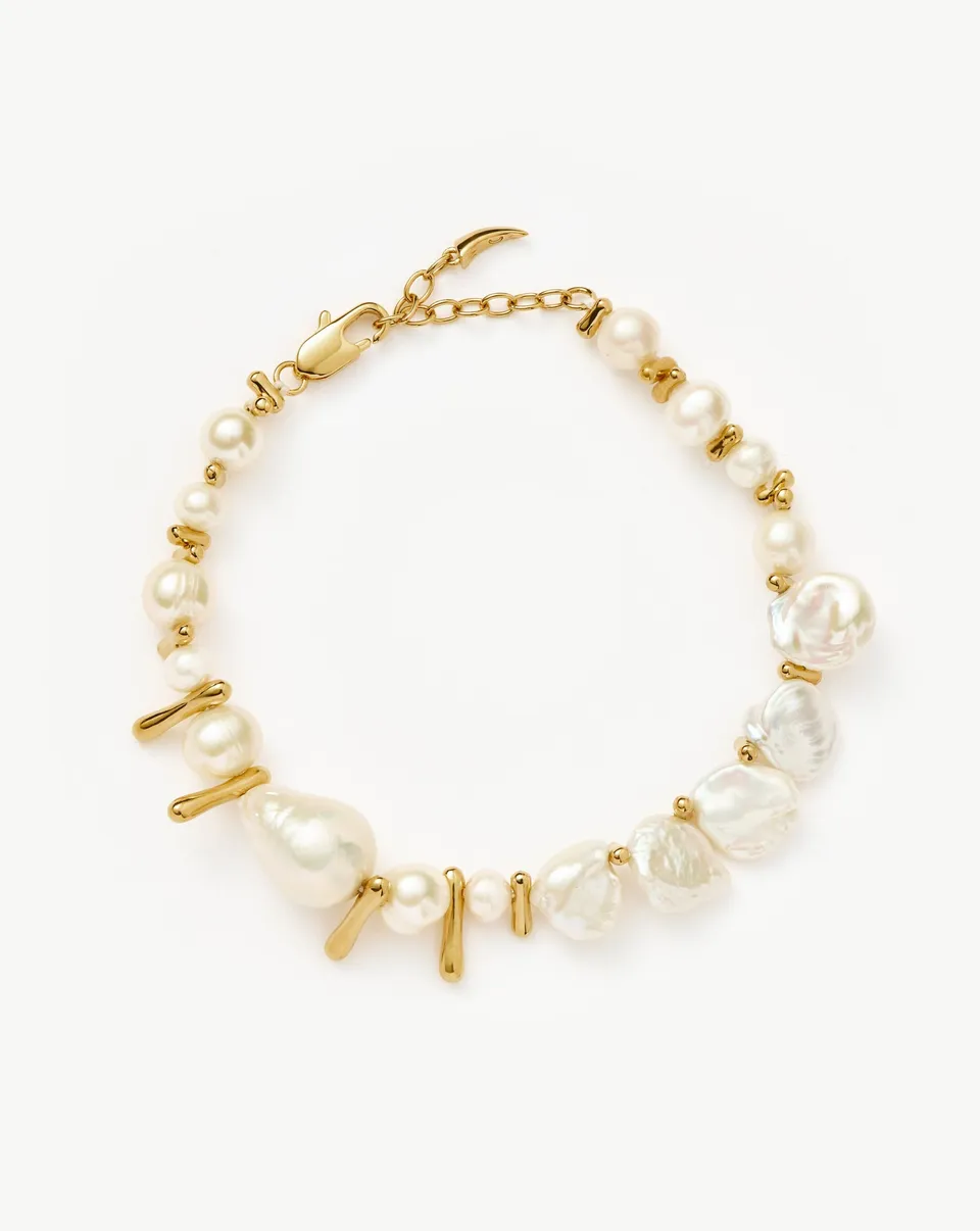 MISSOMA Mixed Pearl Statement helmirannekoru M kullattu helmi