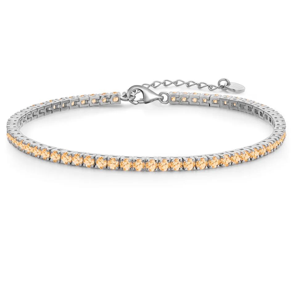 Glanzstücke München Tennis-ranneke zirkonia aprikoosi 2,5 mm