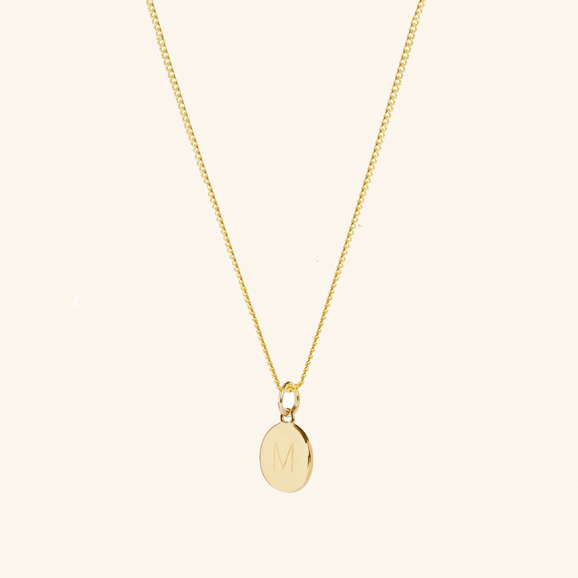 Muru Jewellery Disc kaulakoru kulta kaiverrus 40cm