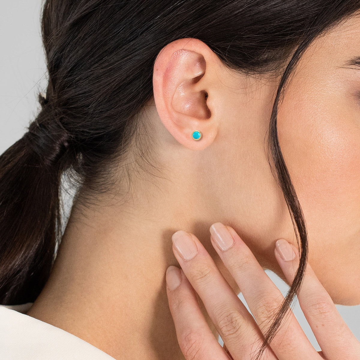 Glanzstücke München nappikorvakorut turkoosi kullattu