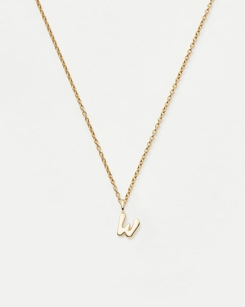 Missoma Initial Mini Pendant W kaulakoru kulta 14ct