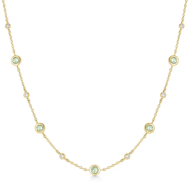 Ania Haie Ripple Joy Mint Green Station kaulakoru kulta