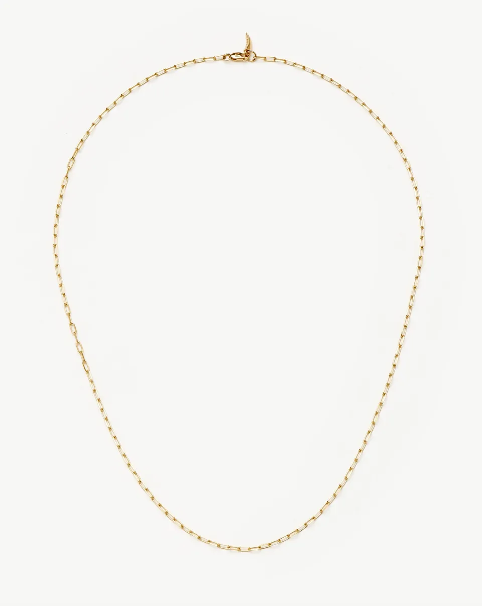 Missoma Classic Paperclip kaulakoru 14ct kulta 45 cm