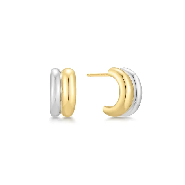 Ania Haie Trailblazer Duet huggie korvakorut two-tone