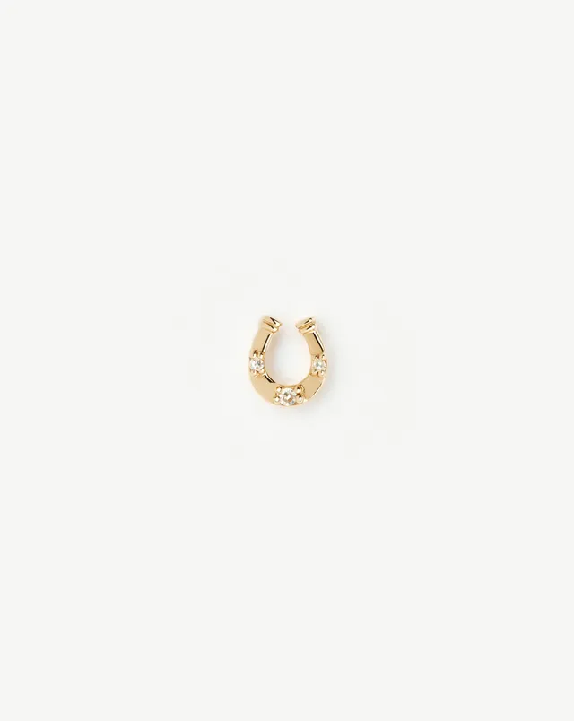 Missoma Horseshoe nappikorvakoru 9K kulta timantti