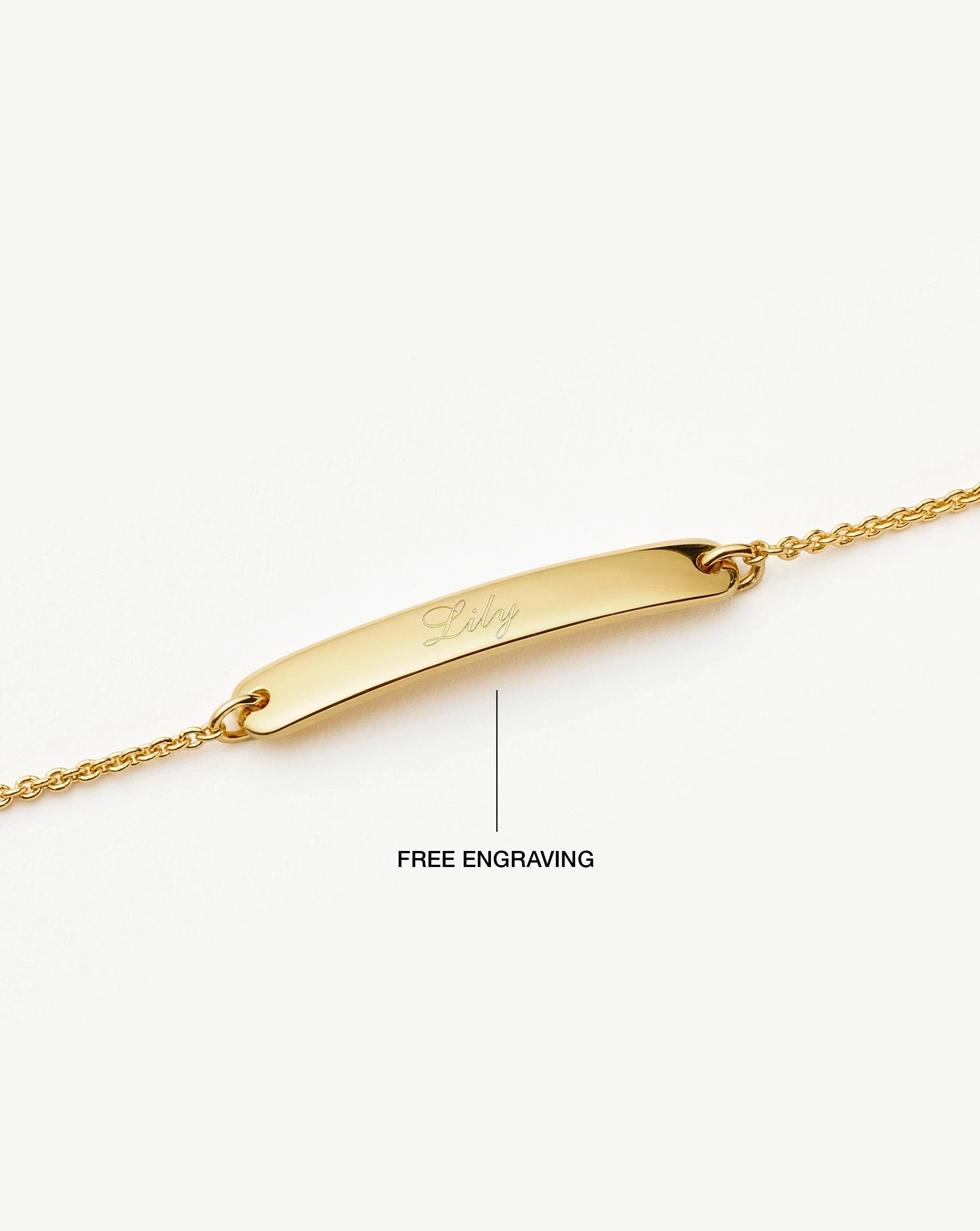 MISSOMA Engravable Bar rannekoru kultavermeil S/M 18,5 cm