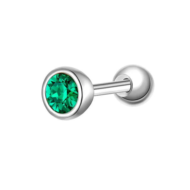 Glanzstücke München Birthstone piercing toukokuu vihreä