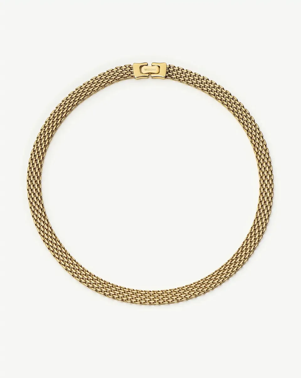 Missoma Heirloom Chain Choker kaulakoru kulta 42 cm vedenkestävä