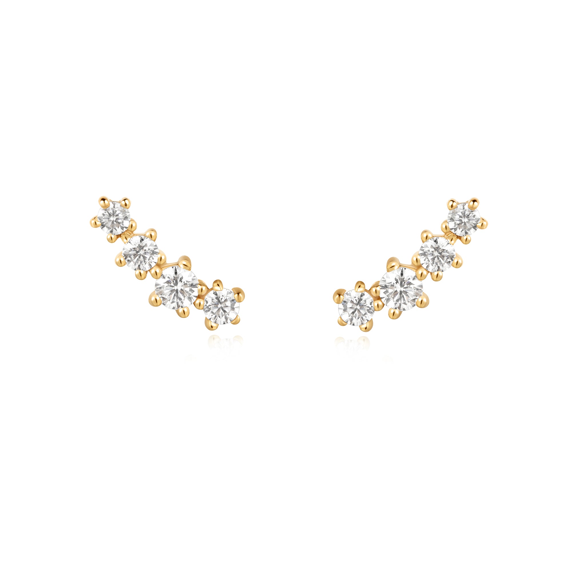 Ania Haie Miss Twinkle Gold Sparkle Climber korvakorut kulta zirkonia