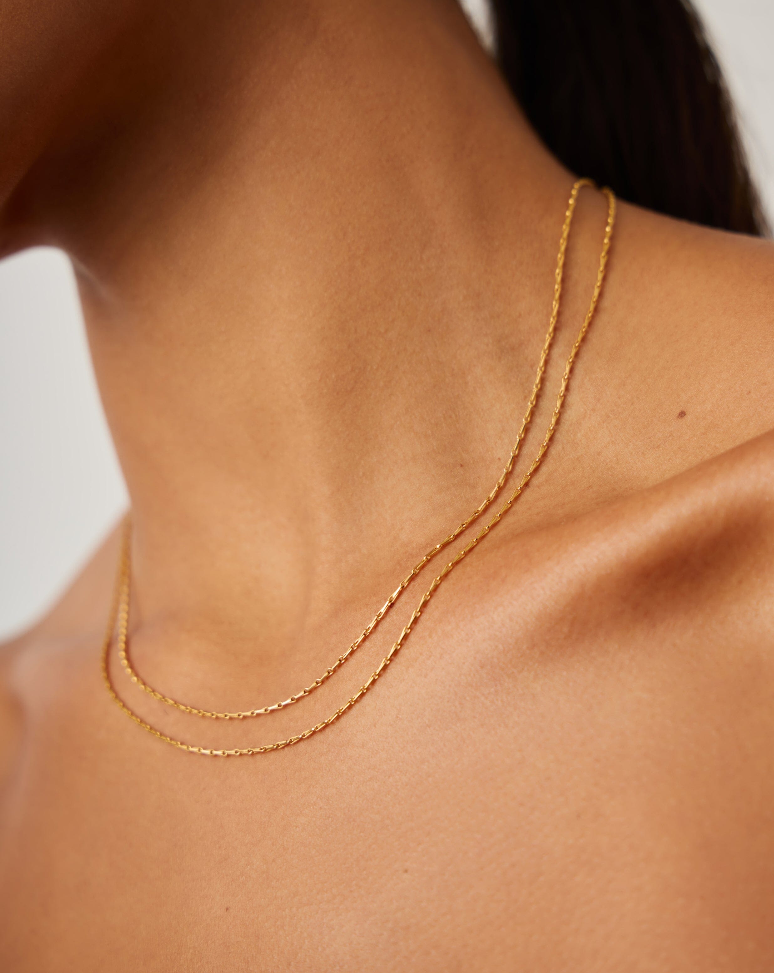 Missoma Savi Twisted Double Chain kaulakoru kulta