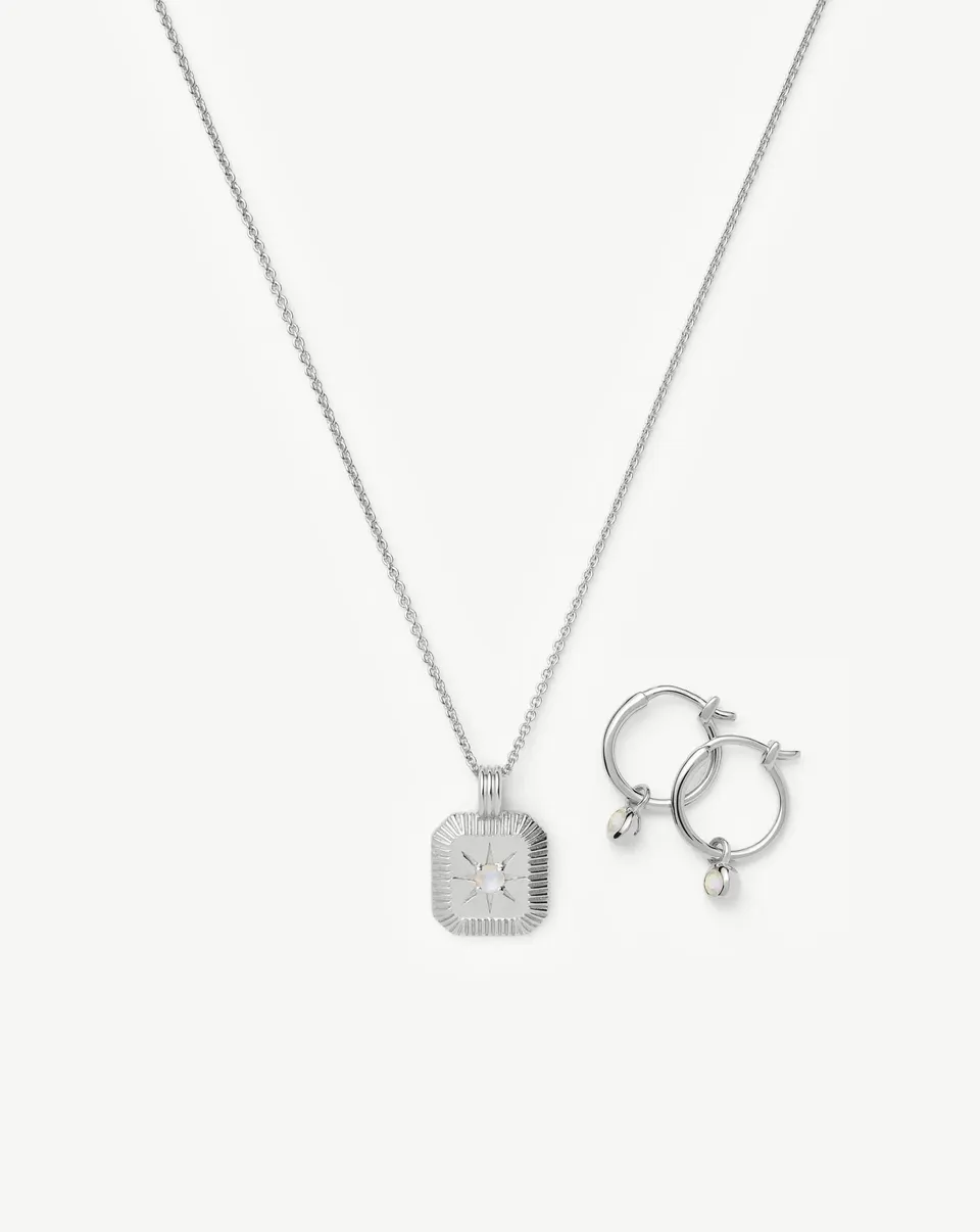 MISSOMA June Birthstone korusetti hopea kuukivi