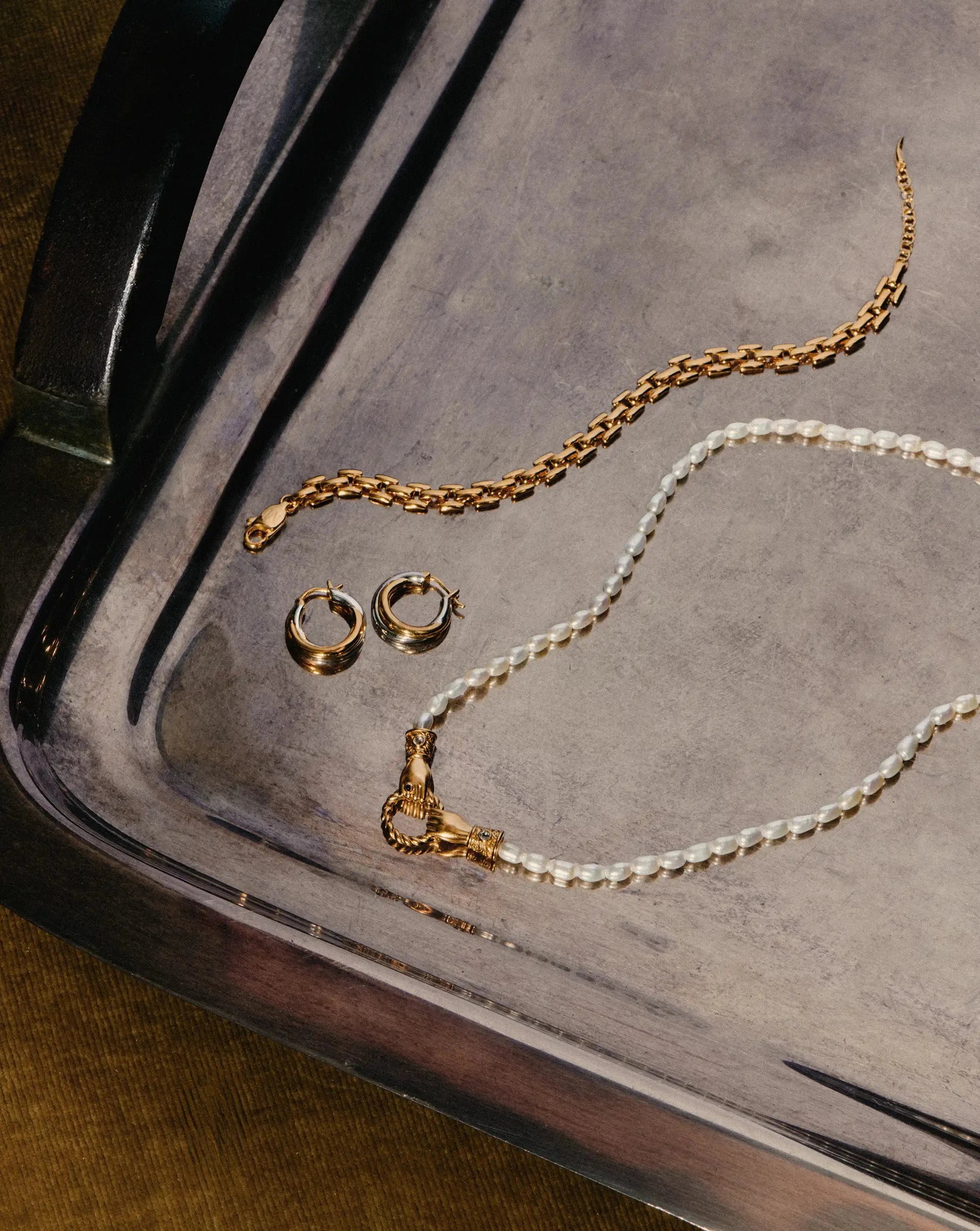 Missoma Lucy Williams Entwine korvakorut Mixed Metal 15 mm