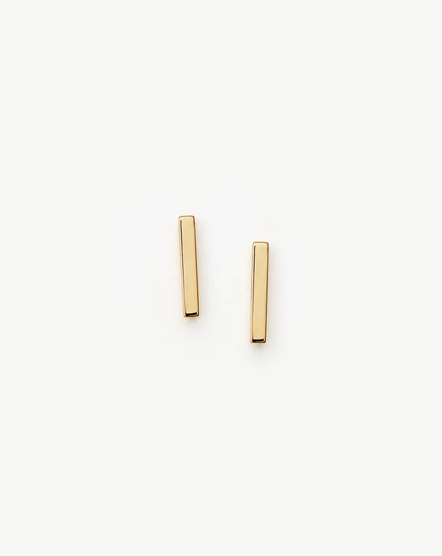 Missoma Bar Stud nappikorvakorut kulta 9kt