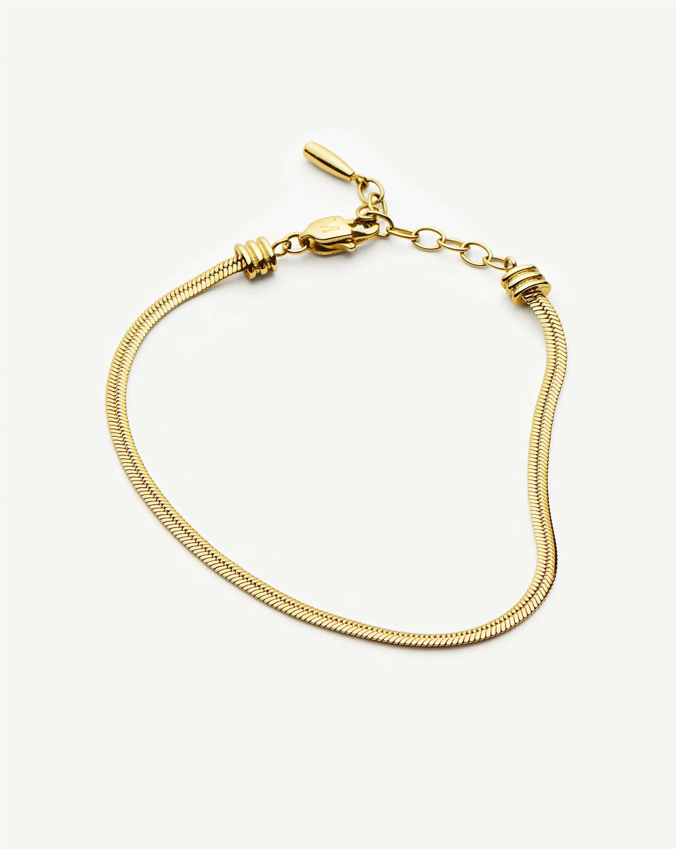 Missoma Thin Snake Chain rannekoru kulta vedenkestävä