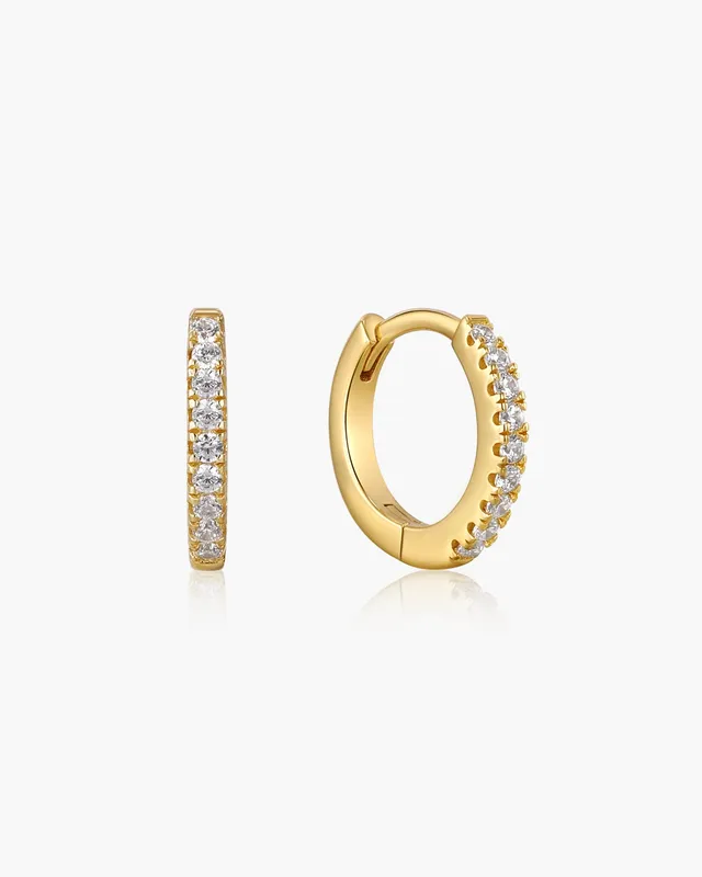 Ania Haie Ear Edit Sparkle Huggie korvakorut kulta 12 mm