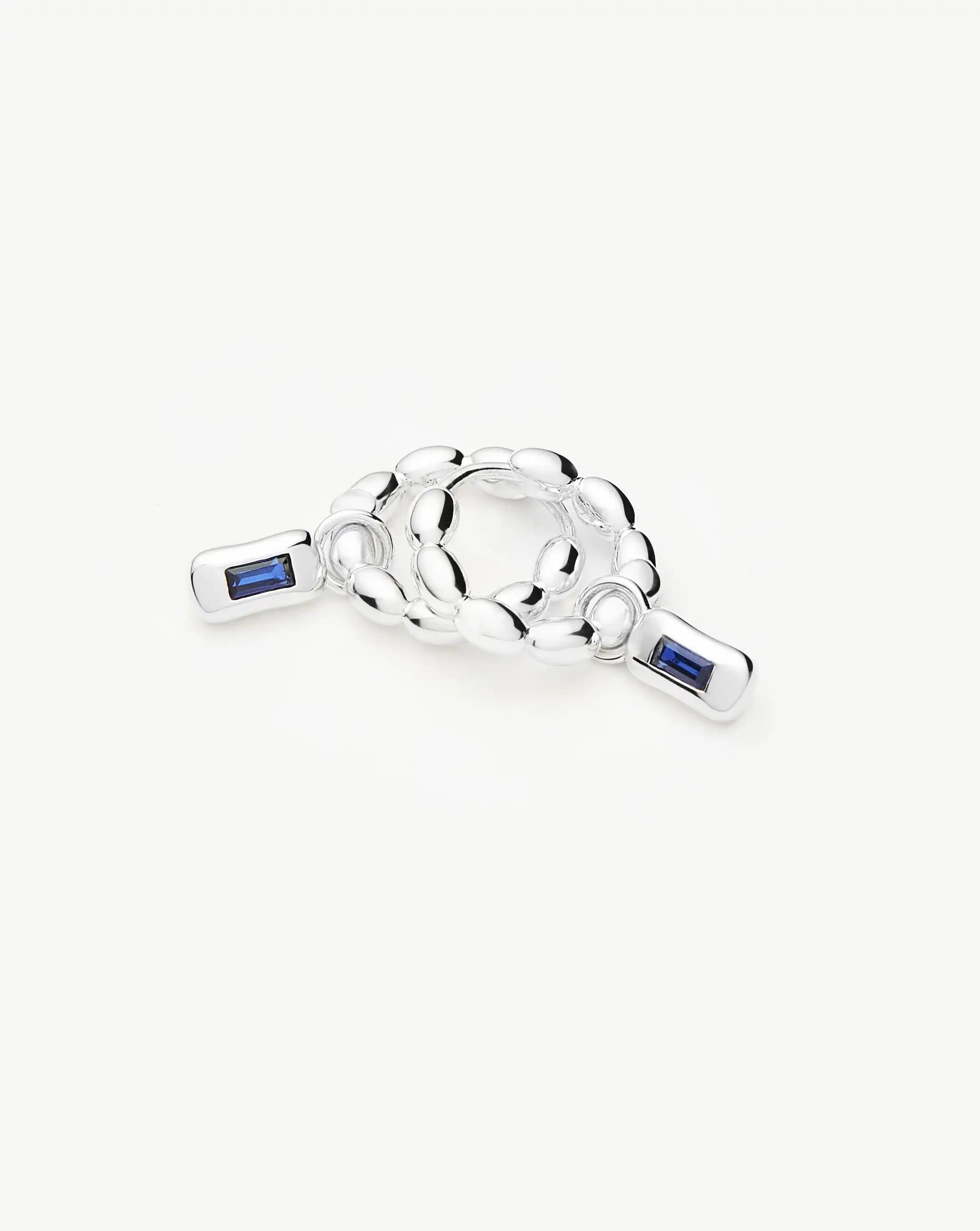 MISSOMA Molten Gemstone korvakorut safiiri hopeoitu