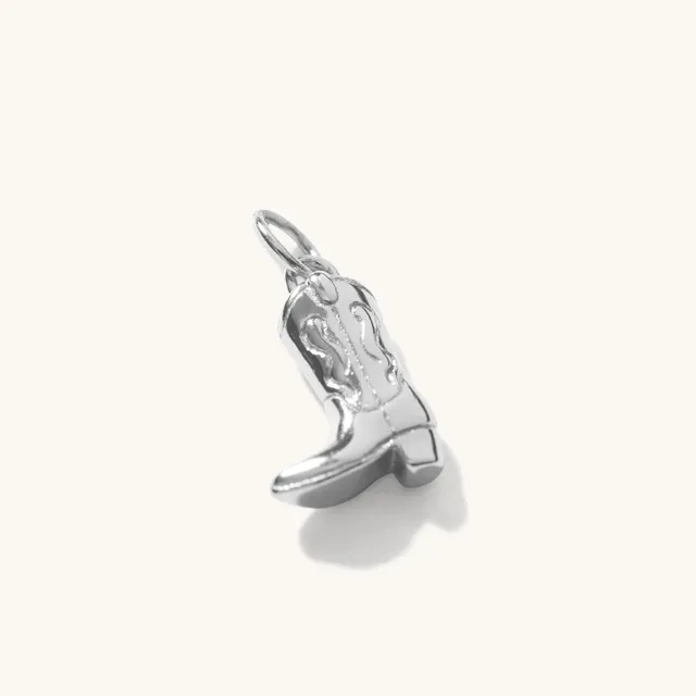 Muru Jewellery Cowboy Boot riipus hopea charm