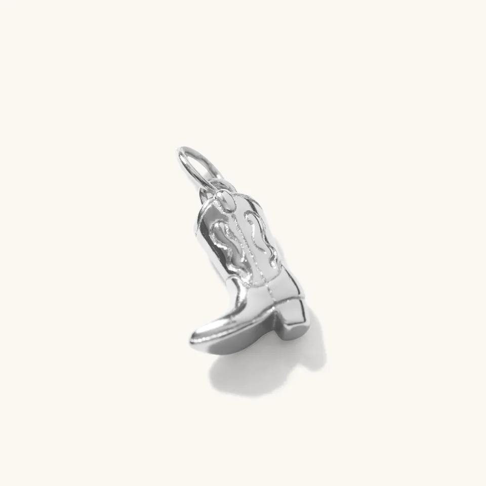 Muru Jewellery Cowboy Boot riipus hopea charm