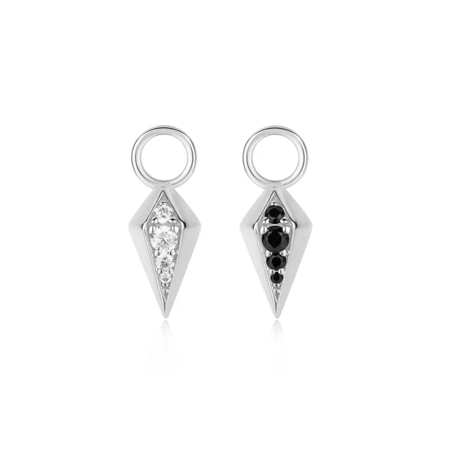 Ania Haie Pop Charms Rhombus korvakorucharm hopea kaksipuolinen
