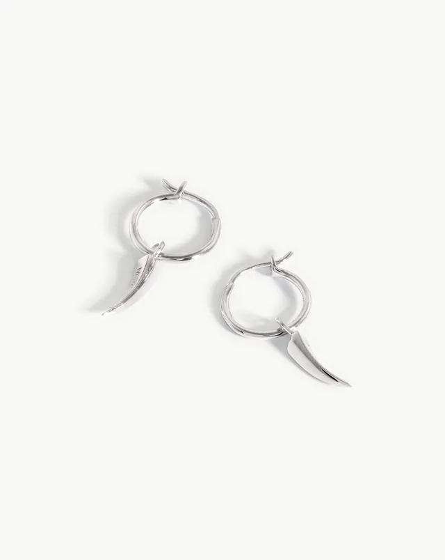 Missoma Mini Claw Charm rengaskorvakorut sterlinghopea mini
