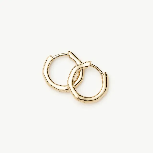 Missoma Solid Gold Huggies korvakorut 9k keltakulta