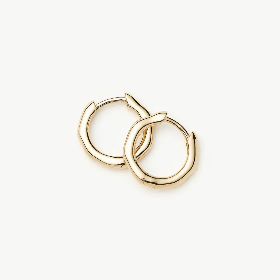 Missoma Solid Gold Huggies korvakorut 9k keltakulta