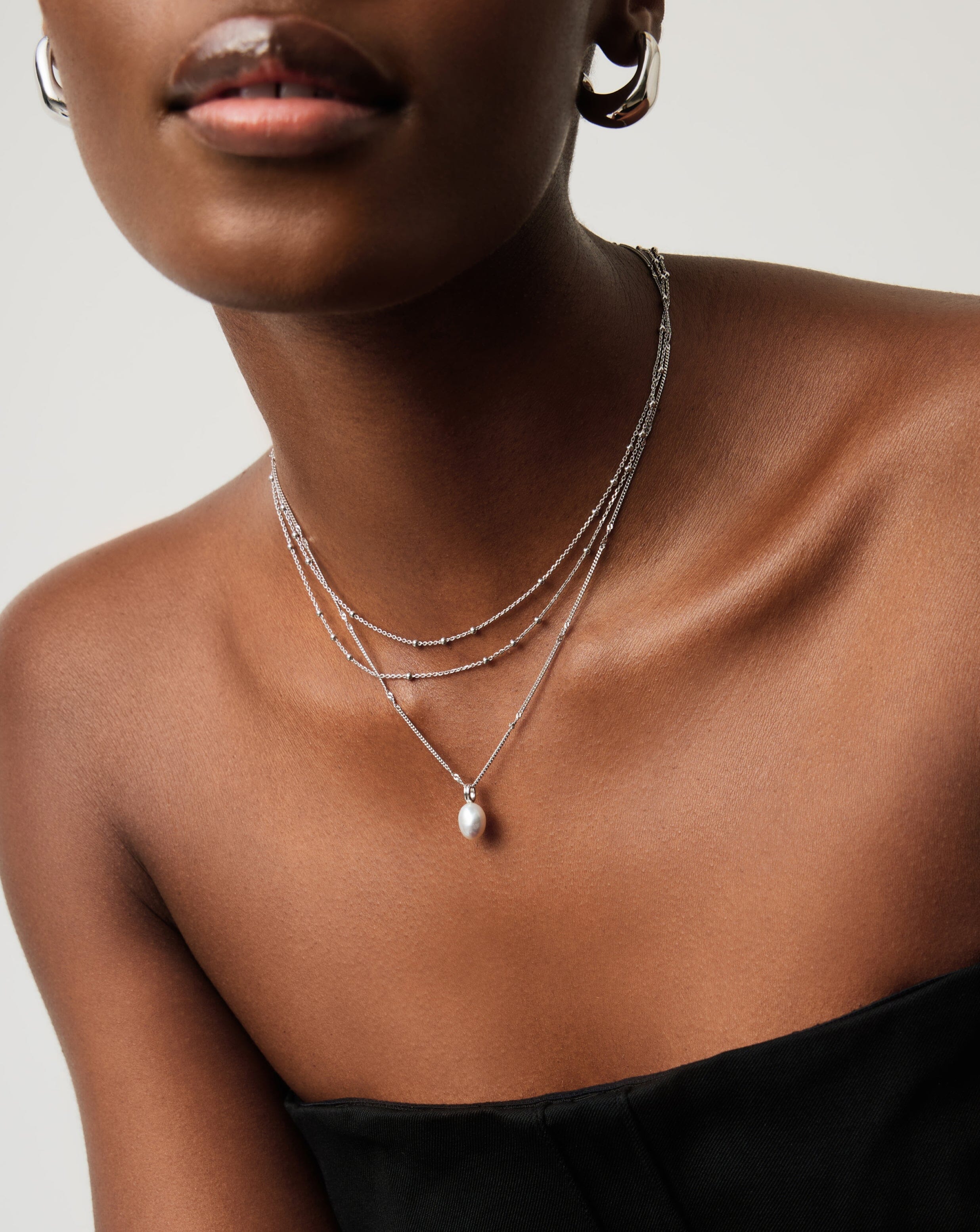 MISSOMA Baroque Pearl kaulakoru hopea helmi