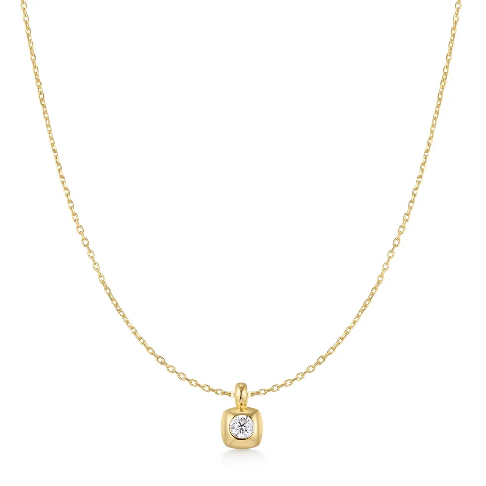 Ania Haie Tide Echo Modern Bezel Solitaire kaulakoru kulta